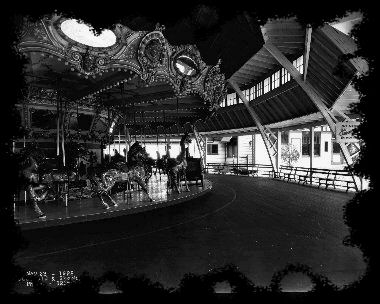 1910 3-row Dentzel Carousel. Photo Purchsed from U of L Photo Archives.