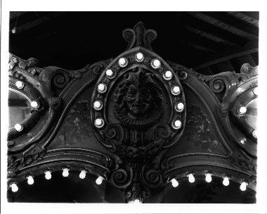 Carousel Jester Head. Photo Courtesy of U of L Photo Archives.